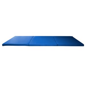 Skládací gymnastická žíněnka inSPORTline Pliago 180x60x5 cm (Barva: modrá)