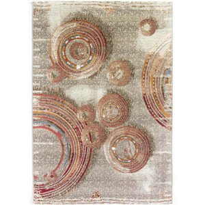 Oriental Weavers International Kusový koberec ZOYA 154/Q01X, Béžová, Vícebarevné (Rozměr: 160 x 235 cm)