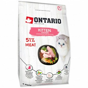 Krmivo Ontario Kitten Chicken 0,4kg