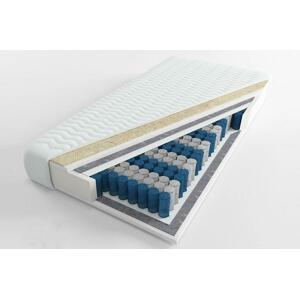 Taštičková latexová matrace s vlnou KOPENHAGA (Rozměr: 80x200, Potah matrace: Medicott)