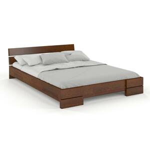 Dřevěná postel Sandemo LONG, delší o 20cm, borovice (Rozměr: 90x220 cm, Barva: Ořech)