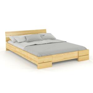 Dřevěná postel Sandemo LONG, delší o 20cm, borovice (Rozměr: 120x220 cm, Barva: Přírodní)