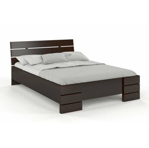 Dřevěná postel Sandemo High & LONG, délší o 20cm, borovice (Rozměr: 90x220 cm, Barva: Palisander)