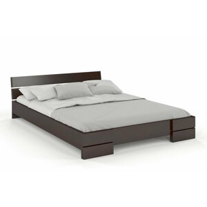 Dřevěná postel Sandemo, buk (Rozměr: 90x200 cm, Barva: Palisander)