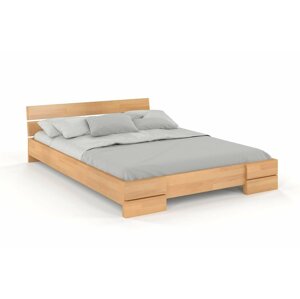 Dřevěná postel Sandemo, buk (Rozměr: 120x200 cm, Barva: Přírodní)