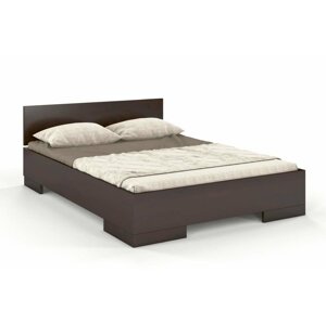 Dřevěná postel s úložným prostorem Skandica SPECTRUM Maxi & ST, buk (Rozměr: 200x200 cm, Barva: Palisander)