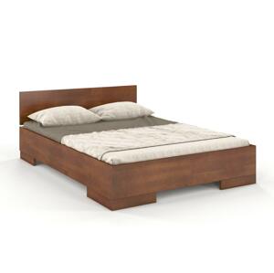 Dřevěná postel s úložným prostorem Skandica SPECTRUM Maxi & ST, buk (Rozměr: 200x200 cm, Barva: Ořech)
