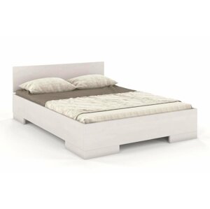 Dřevěná postel s úložným prostorem Skandica SPECTRUM Maxi & Long ST, delší o 20cm, buk (Rozměr: 160x220 cm, Barva: Bílá)