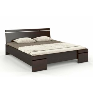 Dřevěná postel s úložným prostorem Skandica SPARTA Maxi & ST, borovice (Rozměr: 120x200 cm, Barva: Palisander)