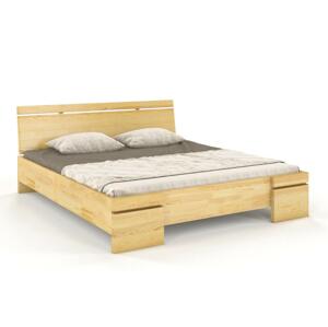 Dřevěná postel s úložným prostorem Skandica SPARTA Maxi & ST, borovice (Rozměr: 140x200 cm, Barva: Přírodní)