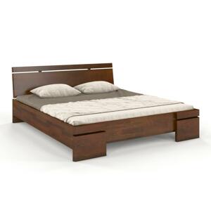 Dřevěná postel s úložným prostorem Skandica SPARTA Maxi & ST, borovice (Rozměr: 140x200 cm, Barva: Ořech)
