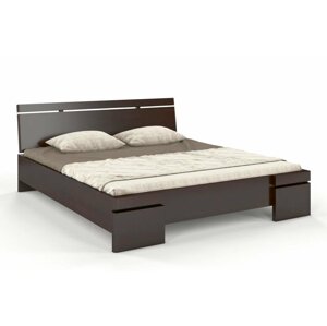Dřevěná postel s úložným prostorem Skandica SPARTA Maxi & ST, buk (Rozměr: 120x200 cm, Barva: Palisander)