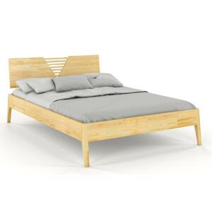 Dřevěná postel WOLOMIN, borovice (Rozměr: 120x200 cm, Barva: Přírodní)