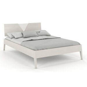 Dřevěná postel WOLOMIN, borovice (Rozměr: 120x200 cm, Barva: Bílá)