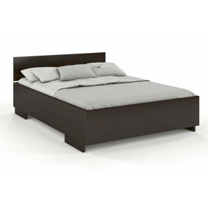 Dřevěná postel Bergman High&Long, delší o 20cm, borovice (Rozměr: 120x220 cm, Barva: Palisander)