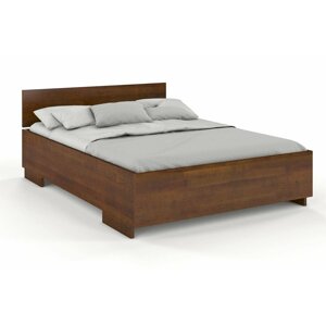 Dřevěná postel Bergman High&Long, delší o 20cm, borovice (Rozměr: 120x220 cm, Barva: Ořech)