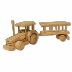Dřevěná hračka traktor AD102