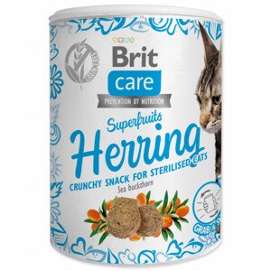 Pochoutka Brit Care Cat Snack Superfruits sleď 100g