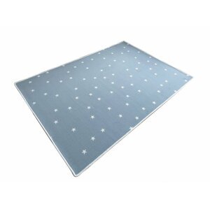 Kusový koberec Hvězdička modrá (Varianta: Kulatý průměr 57 cm)