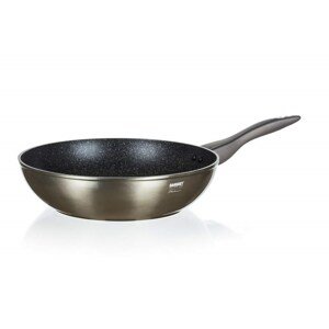 Pánev WOK s nepřilnavým povrchem METALLIC PLATINUM 28 x 7,8 cm