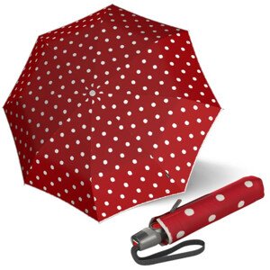 KNIRPS T.200 DOT ART RED - elegantní dámský plně automatický deštník