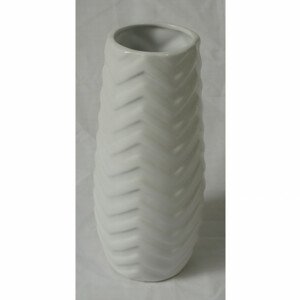 Váza keramická, bílá HL9021-WH, sada 2 ks