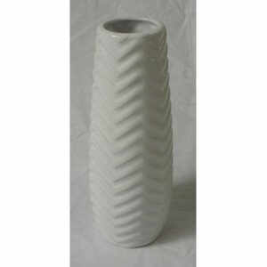 Váza keramická, bílá HL9022-WH, sada 2 ks