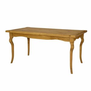 Jídelní stůl ST704, 160x76x90, borovice, vosk (Barva dřeva: Bělená vosk)