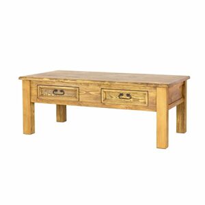 Konferenční stolek ST708, 135x52x75, borovice, vosk (Barva dřeva: Anticky bílá)