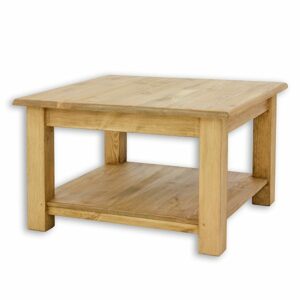 Konferenční stolek ST709, 75x52x75, borovice, vosk (Barva dřeva: Anticky bílá)