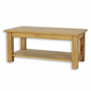 Konferenční stolek ST710, 120x52x60, borovice, vosk (Barva dřeva: Anticky bílá)