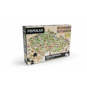 Puzzle Popular - Mapa České republiky, 160 ks