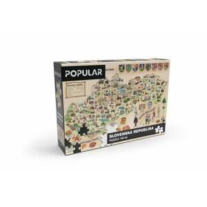 Puzzle Popular - Mapa Slovenska, 160 ks