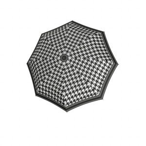 Fiber Havanna Black a White - dámský skládací deštník