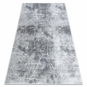 Moderní MEFE koberec  2783 Mramor - Strukturální, dvě úrovně rouna šedá (Velikost: 80x150 cm)
