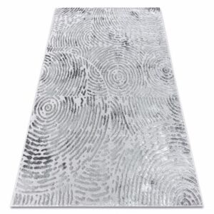 Moderní MEFE koberec  8725 y Otisk prstu - Strukturální, dvě úrovně rouna šedá (Velikost: 120x170 cm)