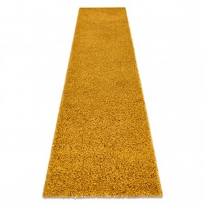 Běhoun SOFFI shaggy 5cm zlato - do kuchyně, předsíně, chodby, haly  (Velikost: 60x100 cm)