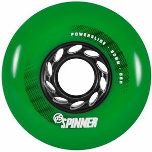 Kolečka Powerslide Spinner Green (4ks) (Tvrdost: 88A, Velikost koleček: 80mm)