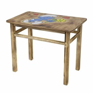 Drewniany stolik dziecięcy AD232 – Smerf