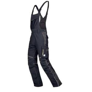 Kalhoty montérkové s laclem URBAN H6411/60, černo-šedé