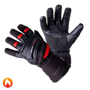 Vyhřívané moto a lyžařské rukavice W-TEC HEATamo (Velikost: XL, Barva: černo-červená)