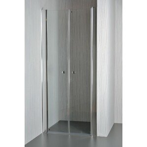 Dvoukřídlé sprchové dveře do niky SALOON 85 - 90 cm čiré sklo