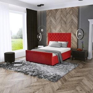 Manželská postel Milano + rošt, 160x200 cm, bez matrace ()
