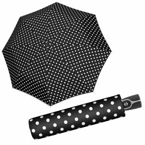 Fiber Magic Black a White - dámský plně automatický deštník
