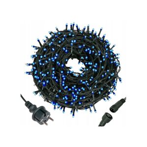 LED světelný řetěz - 31,5m, 500LED, IP44, modrá
