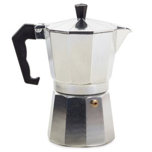 Kávovar, kávovar, 6 šálků kávy, 300 ml, hliník