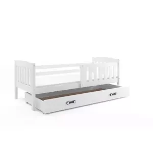 Dětská postel Kubus - 1 osoba, 80x190 s úložným prostorem – Bílá, Bílá