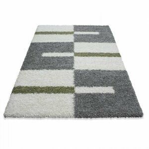 Kusový koberec Gala shaggy 2505 green (Varianta: Kruh 120 cm průměr)