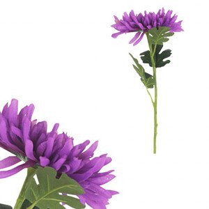 Chryzantéma , barva fialová. Květina umělá. VK-1249, sada 9 ks