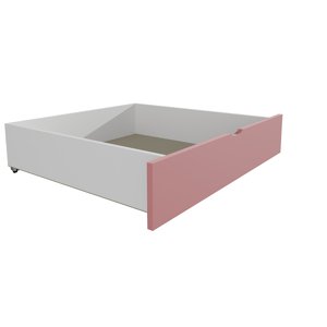 Zásuvka / šuplík masiv borovice / LTD - 1 kus / polovina délky postele (Barva dřeva: barva růžová, Délka: 180 cm, Varianta: bez přistýlky)